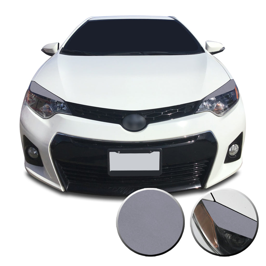 Headlight Eyelid Accent Vinyl Decal Overlay Wrap Trim Compatible with and Fits Toyota Corolla 2014-2016