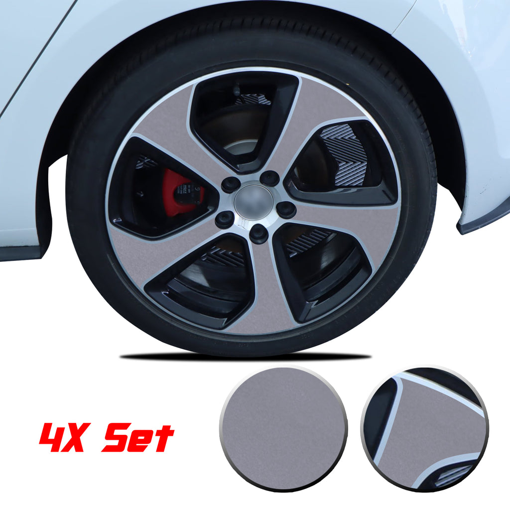Wheel Rim Overlay Graphic Vinyl Decal Compatible with Volkswagen MK7 GTi 2014-2020