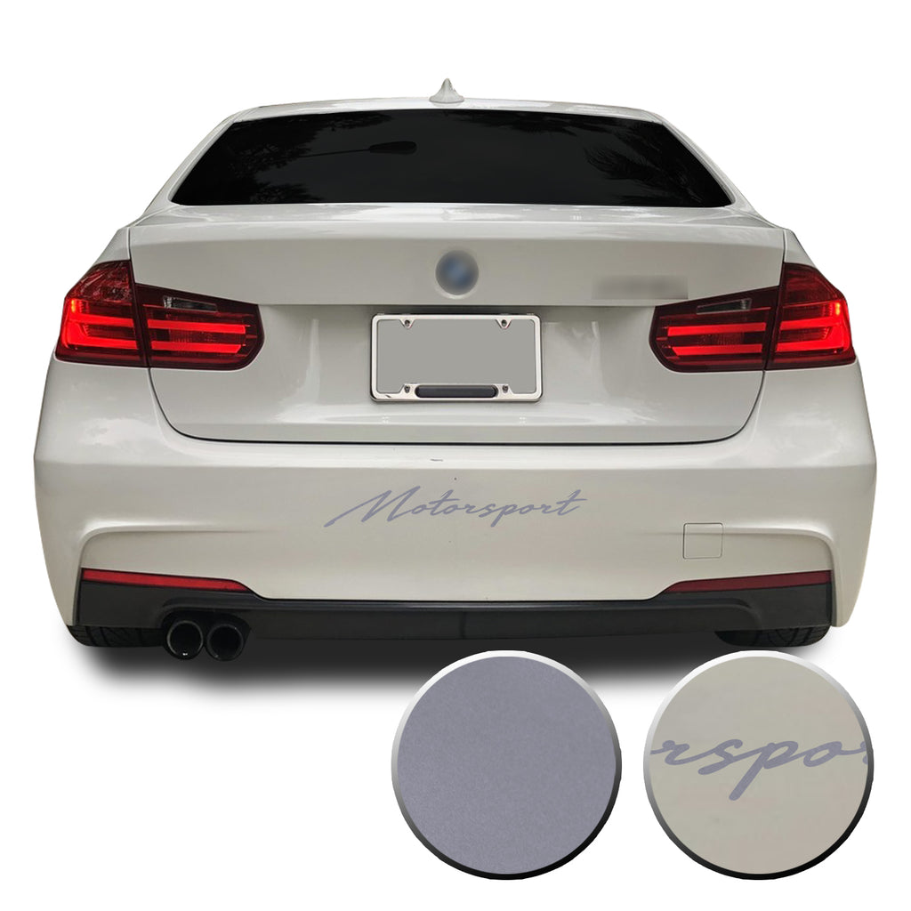 Motorsport Universal Rear Bumper Banner Graphic Overlay Pre Cut Vinyl Decal