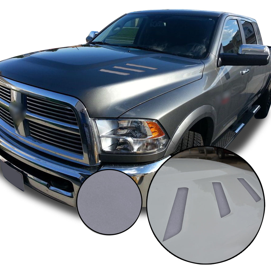 Front Hood Grille Stripe Insert Overlay Vinyl Decal Compatible with and Fits Dodge Ram 2010-2018