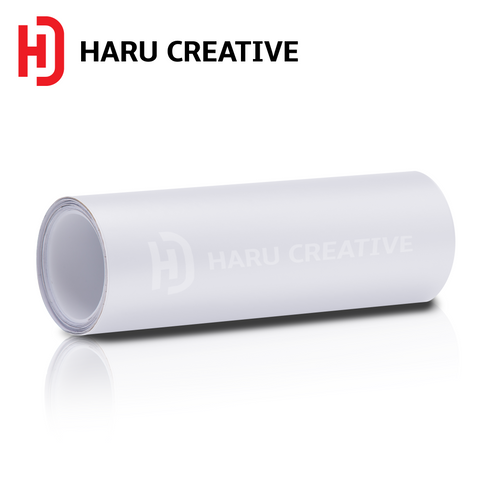 White Matte Vinyl Wrap - Adhesive Decal Film Sheet Roll - Haru Creative Matte