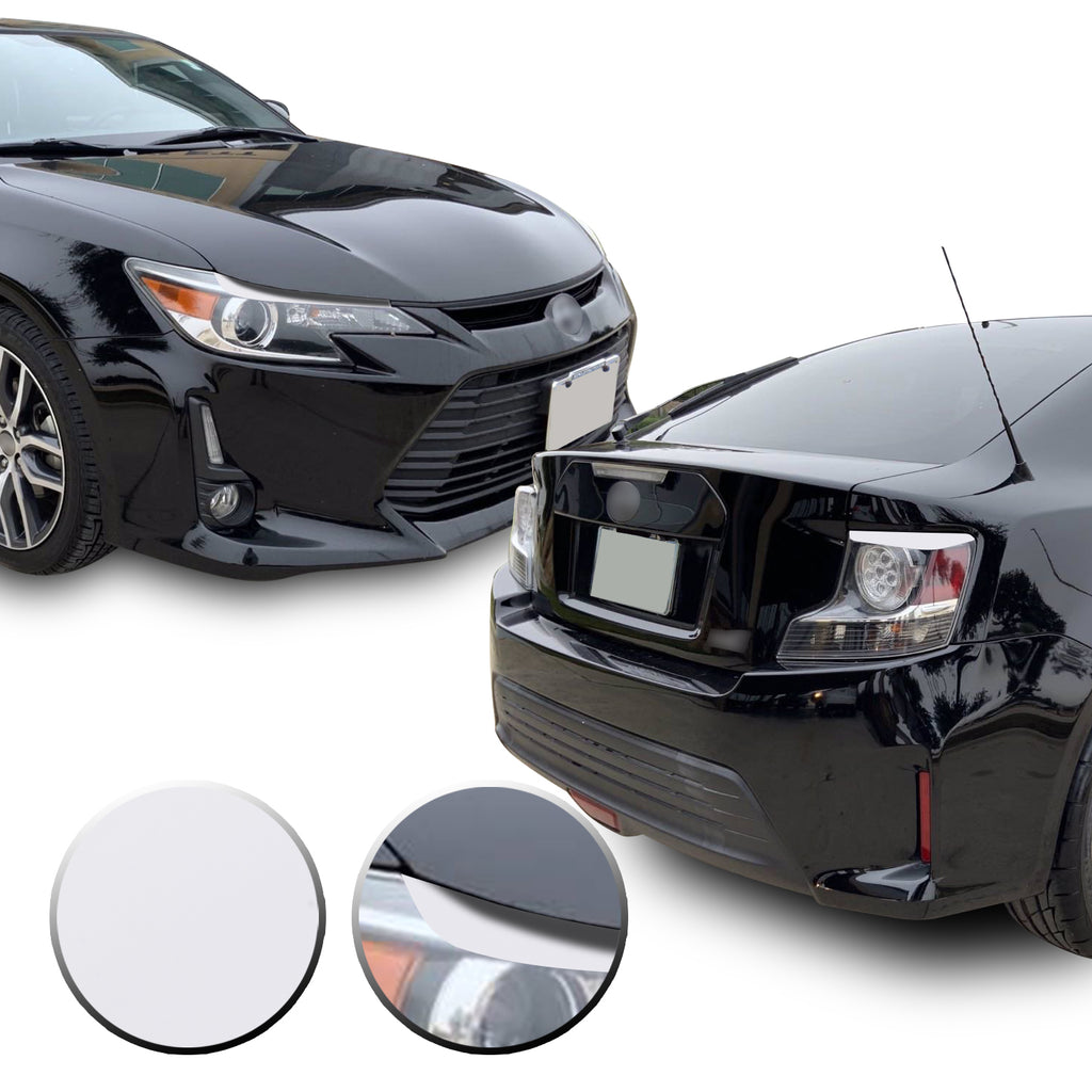 Headlight & Tail Light Eyelid Eyebrow Overlay Vinyl Decal Compatible with Scion tC 2014-2016