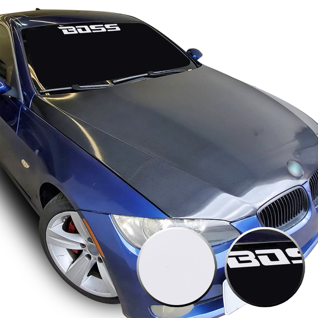 23" x 2.3" Boss Racing Performance Windshield Universal Overlay Pre Cut Graphic Vinyl Decal