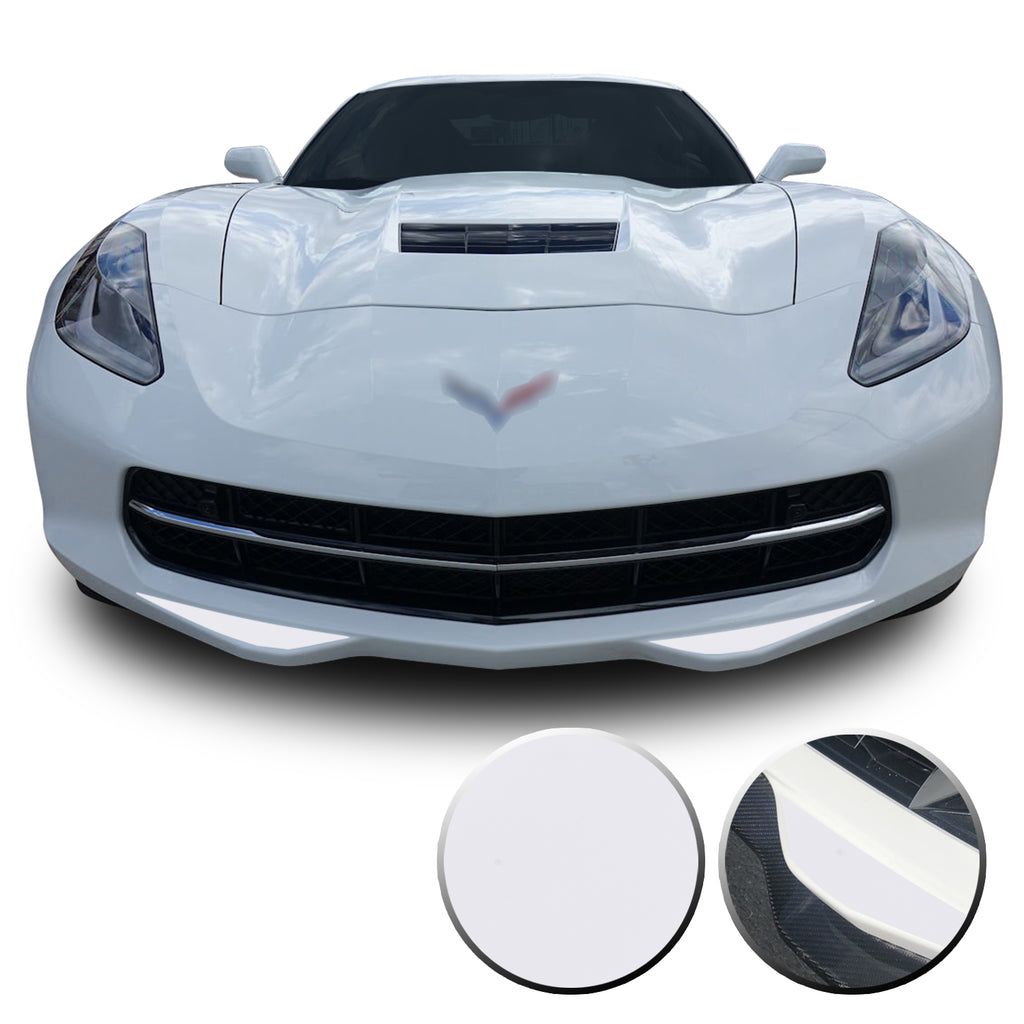 Front Bumper Fangs Accent Vinyl Decal Overlay Wrap Compatible with Corvette C7 2014-2019