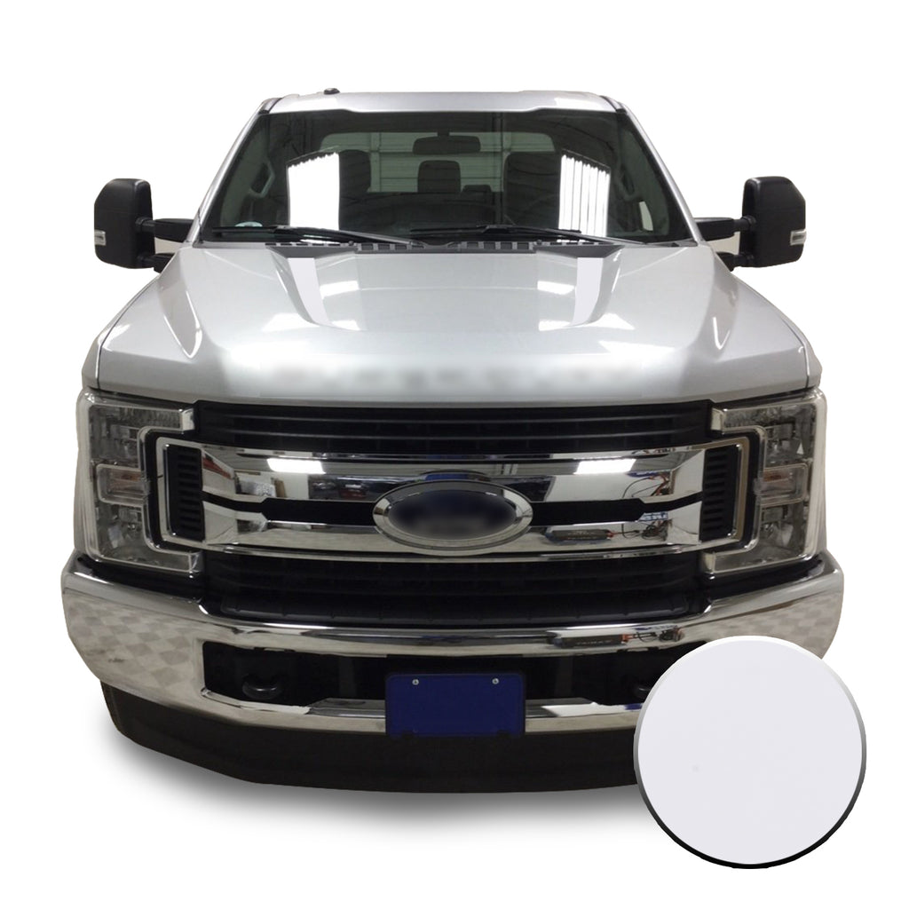 Hood Spears Stripes Vinyl Decal Overlay Wrap Trim Compatible with and Fits Super Duty F250 F350 F450 2017-2019