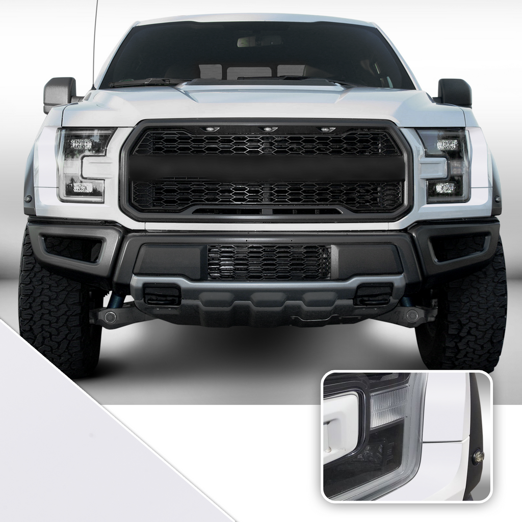 Headlight Accent Decal Overlay Trim Compatible with and Fits Raptor F-150 2018+