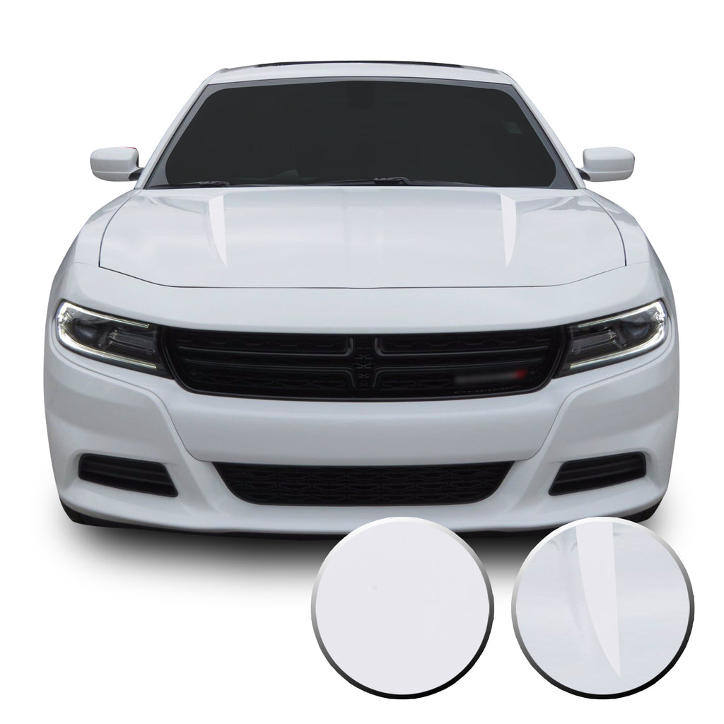Hood Spears Racing Trim Vinyl Decal Compatible with Dodge Charger 2015 - 2020