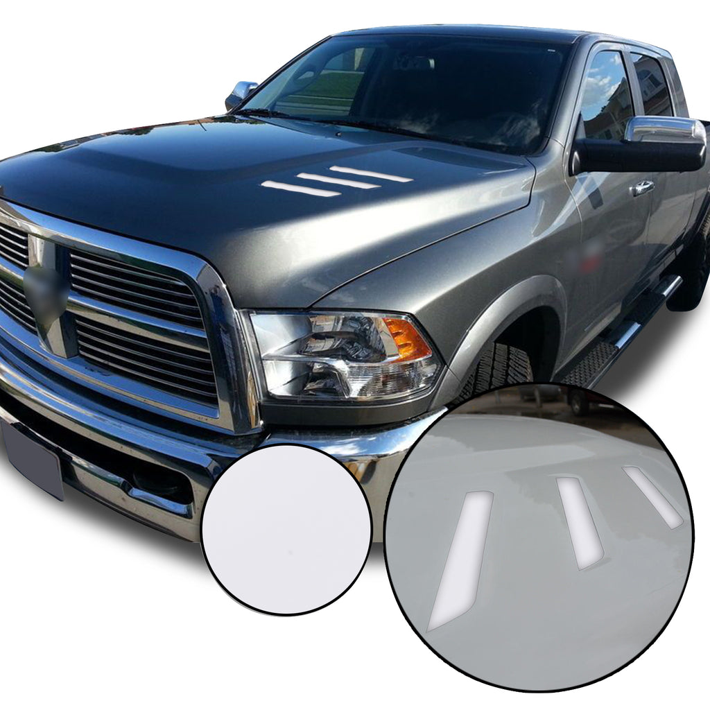 Front Hood Grille Stripe Insert Overlay Vinyl Decal Compatible with and Fits Dodge Ram 2010-2018