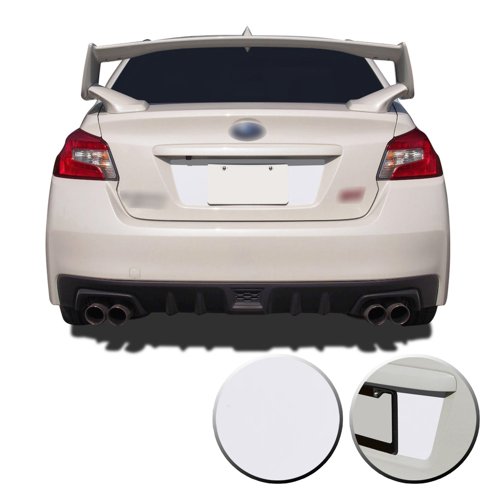 Trunk Rear License Trim Decal Overlay Compatible with and Fits Subaru WRX STi 2015-2020