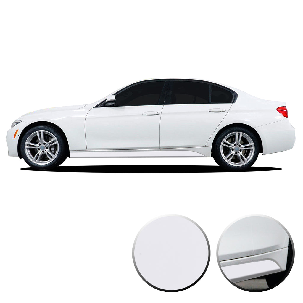 Lower Panel Side Skirt Accent Vinyl Overlay Compatible with BMW 3 Series F30 F31 E90 E91 2007-2019