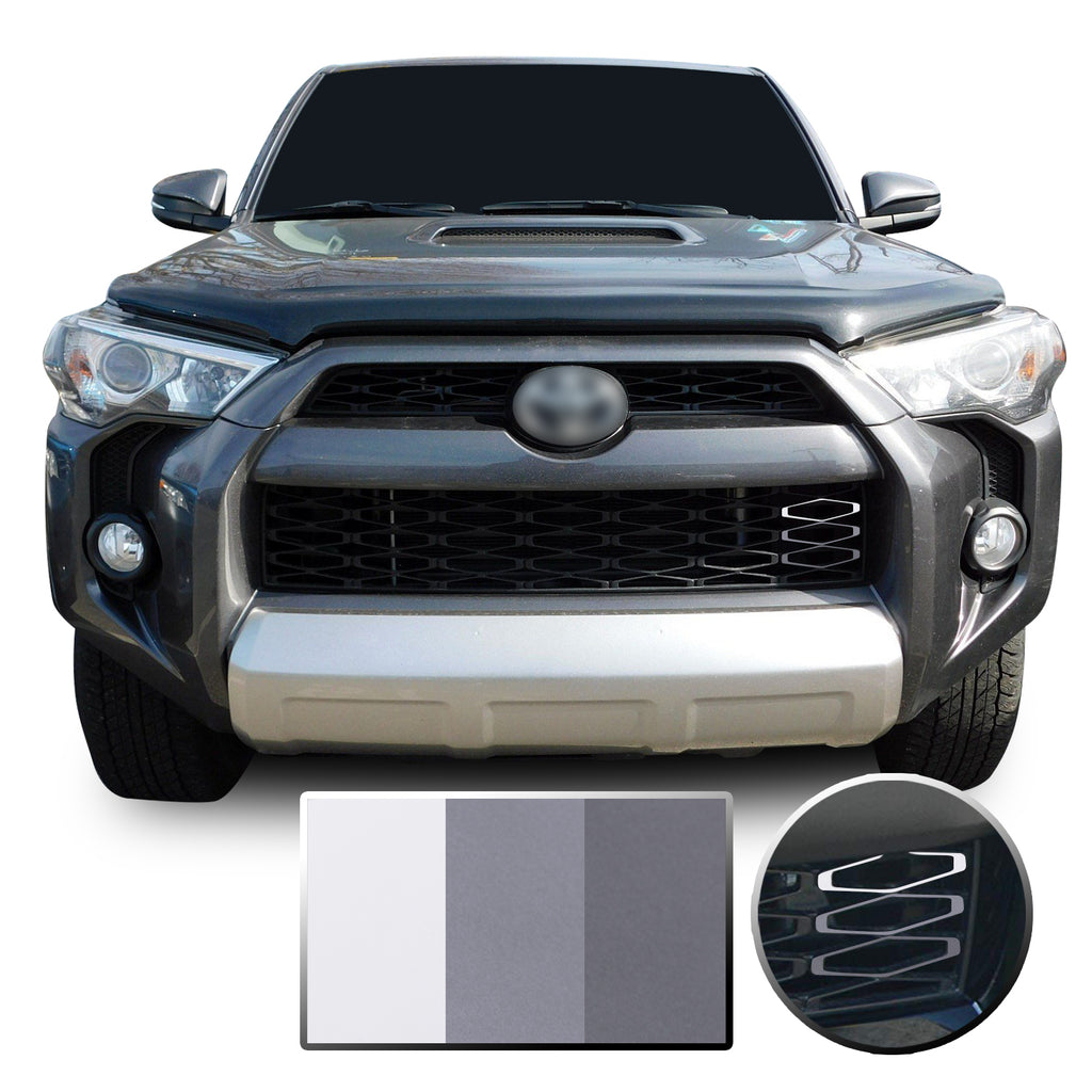 Front Grille 3 Color Vinyl Wrap Decal Overlay Compatible with Toyota 4Runner 2014-2020