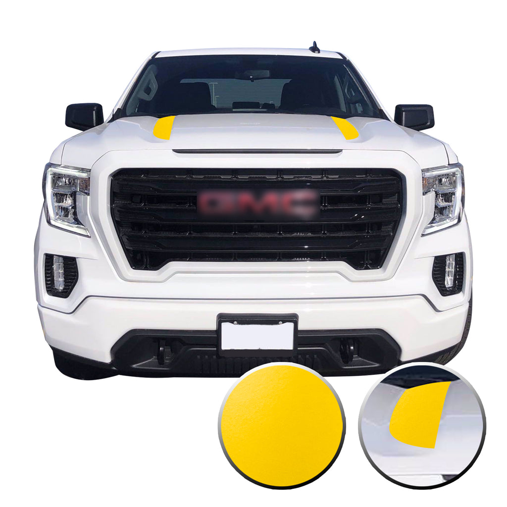 Hood Spear Stripes Trim Vinyl Decal Compatible with GMC Sierra 2020 - 2021