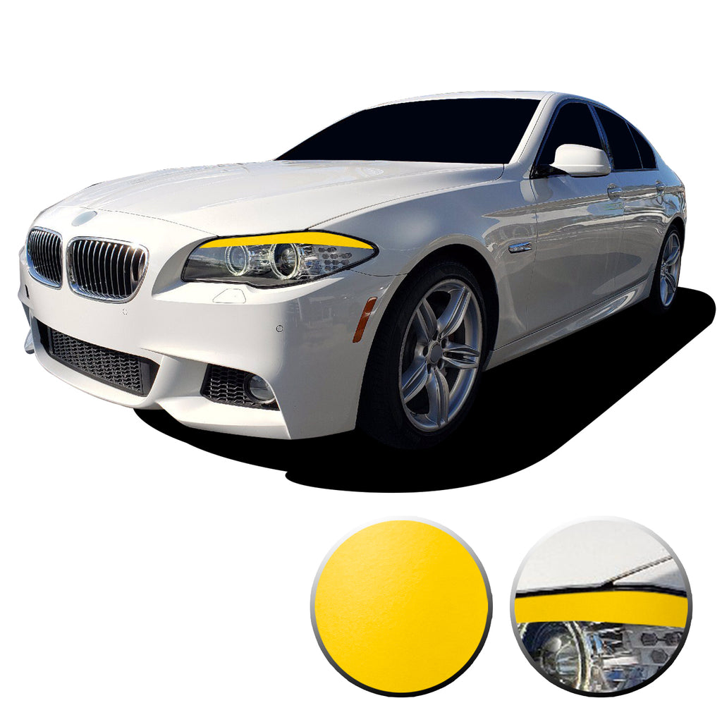 Headlight Eyelid Eyebrow Graphic Vinyl Decal Compatible with BMW 5 Series F10 2011-2013