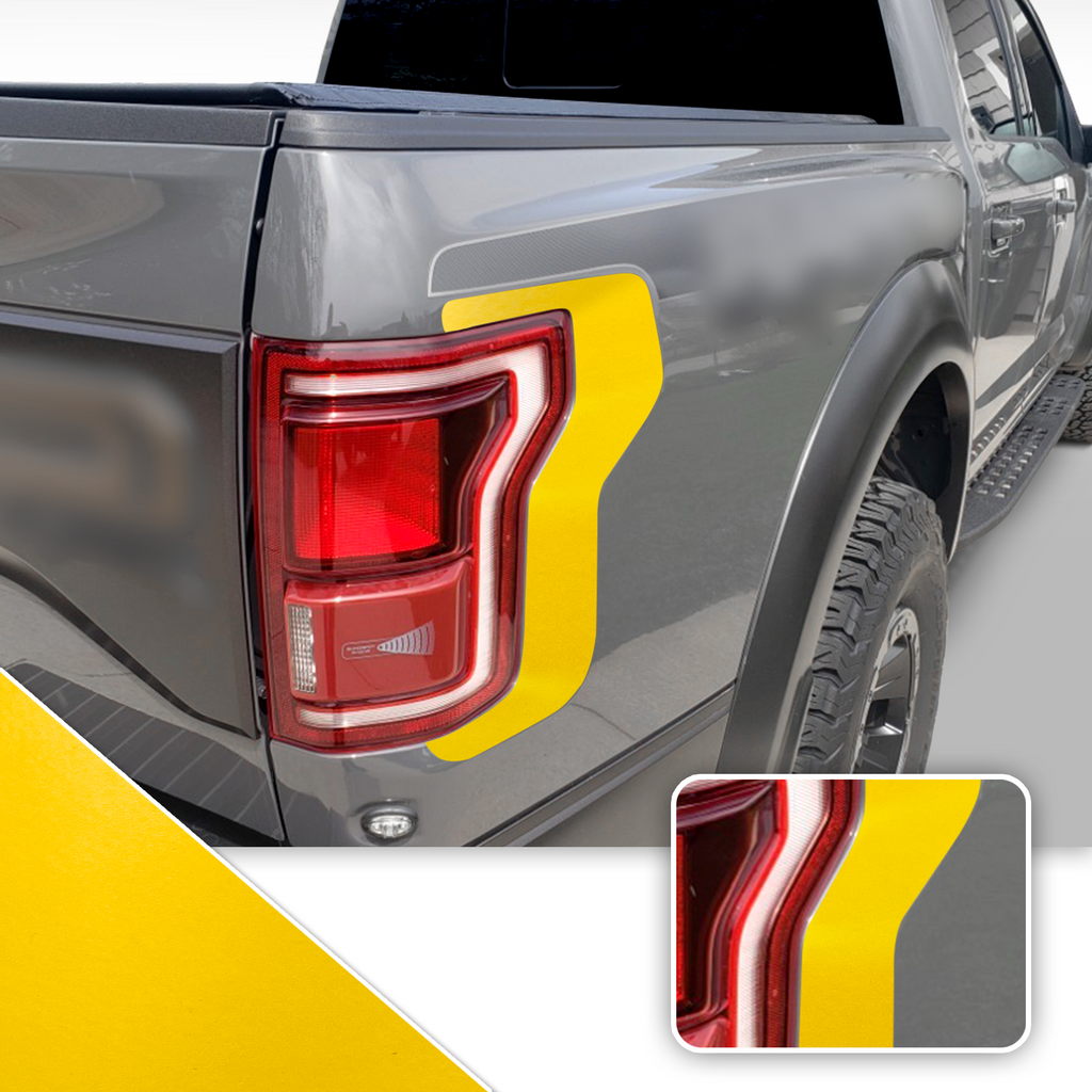 Taillight Accent Decal Overlay Trim Compatible with and Fits Raptor F-150 2018+