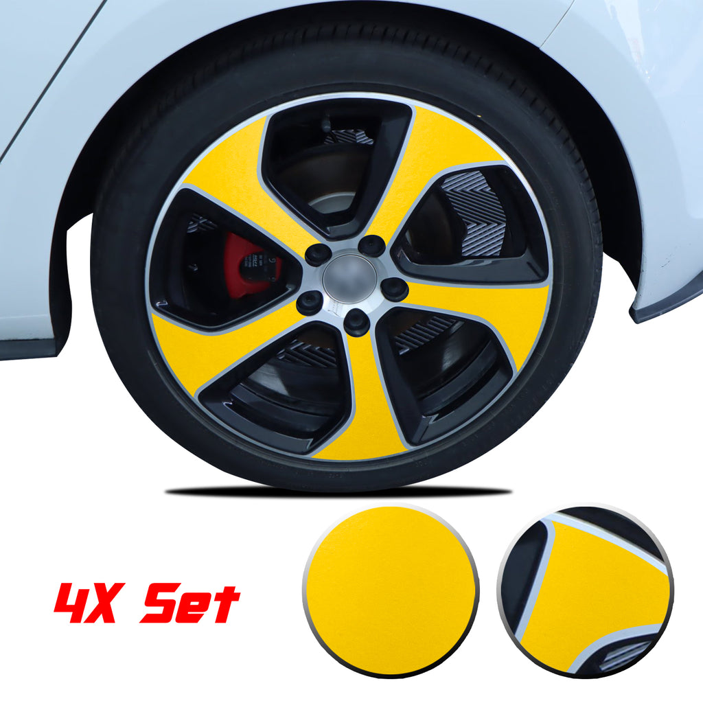 Wheel Rim Overlay Graphic Vinyl Decal Compatible with Volkswagen MK7 GTi 2014-2020