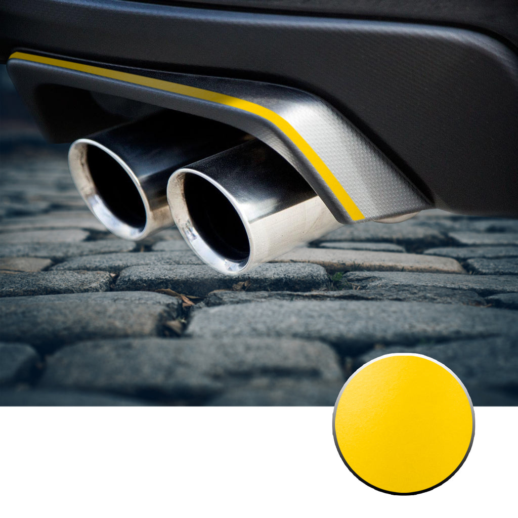 Exhaust Stripe Overlay Trim Decal Compatible With and Fits 2015-2020 Subaru WRX STi