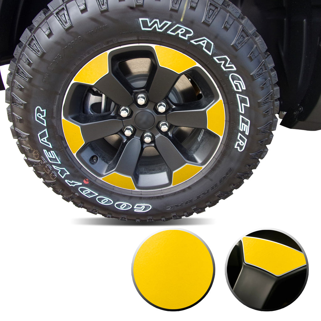 18" Wheel Precut Vinyl Wrap Graphic Decal Overlay Kit Compatible with and Fits Ram 1500 Rebel 2019-2020