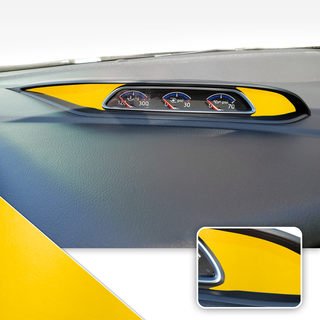 Turbo PSI Pod Instrument Gauges Vinyl Accent Overlay Wrap Trim Compatible with Ford Focus ST RS 2013-2018