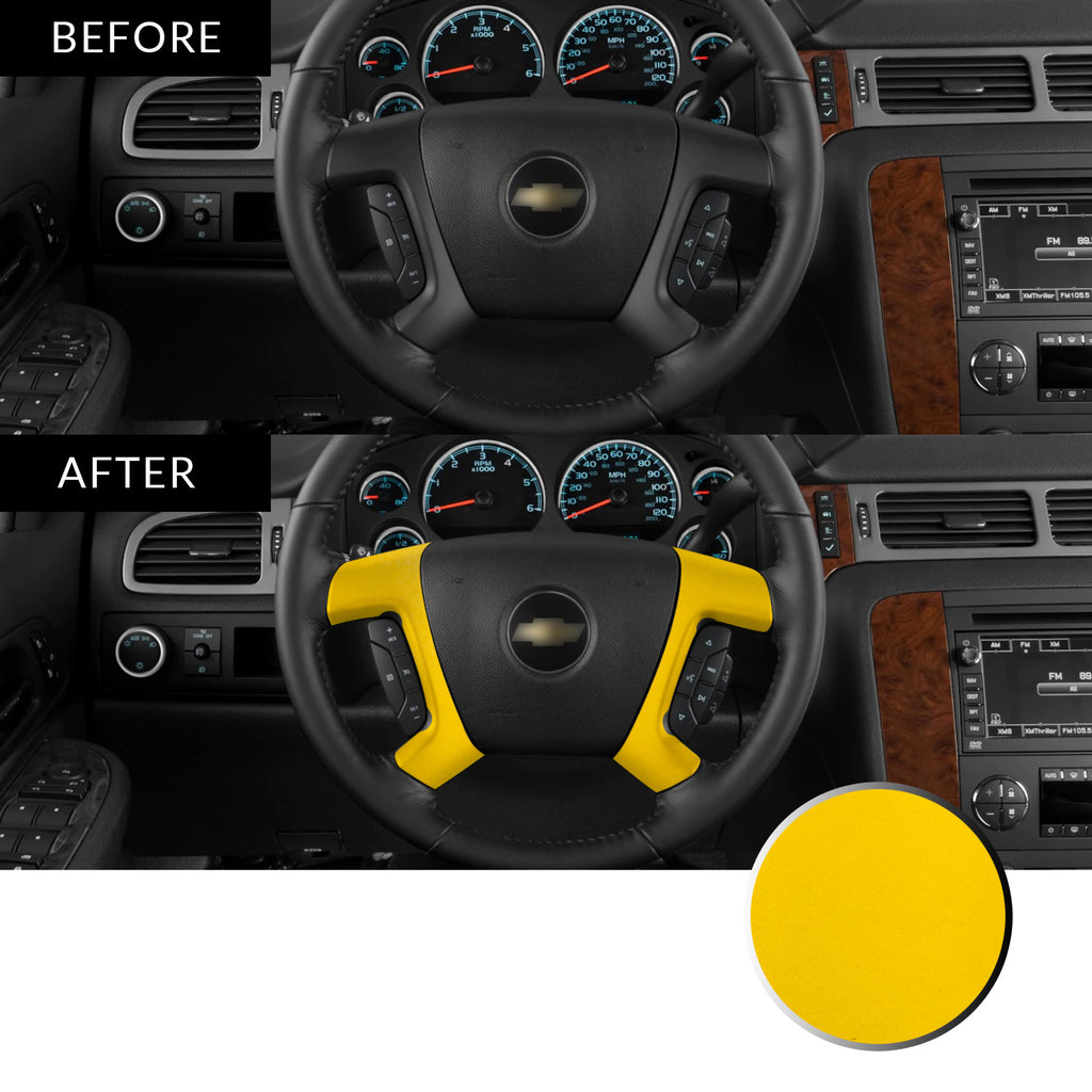 Steering Wheel Spoke Decal Overlay Trim Compatible with and Fits Chevrolet, GMC, Cadillac