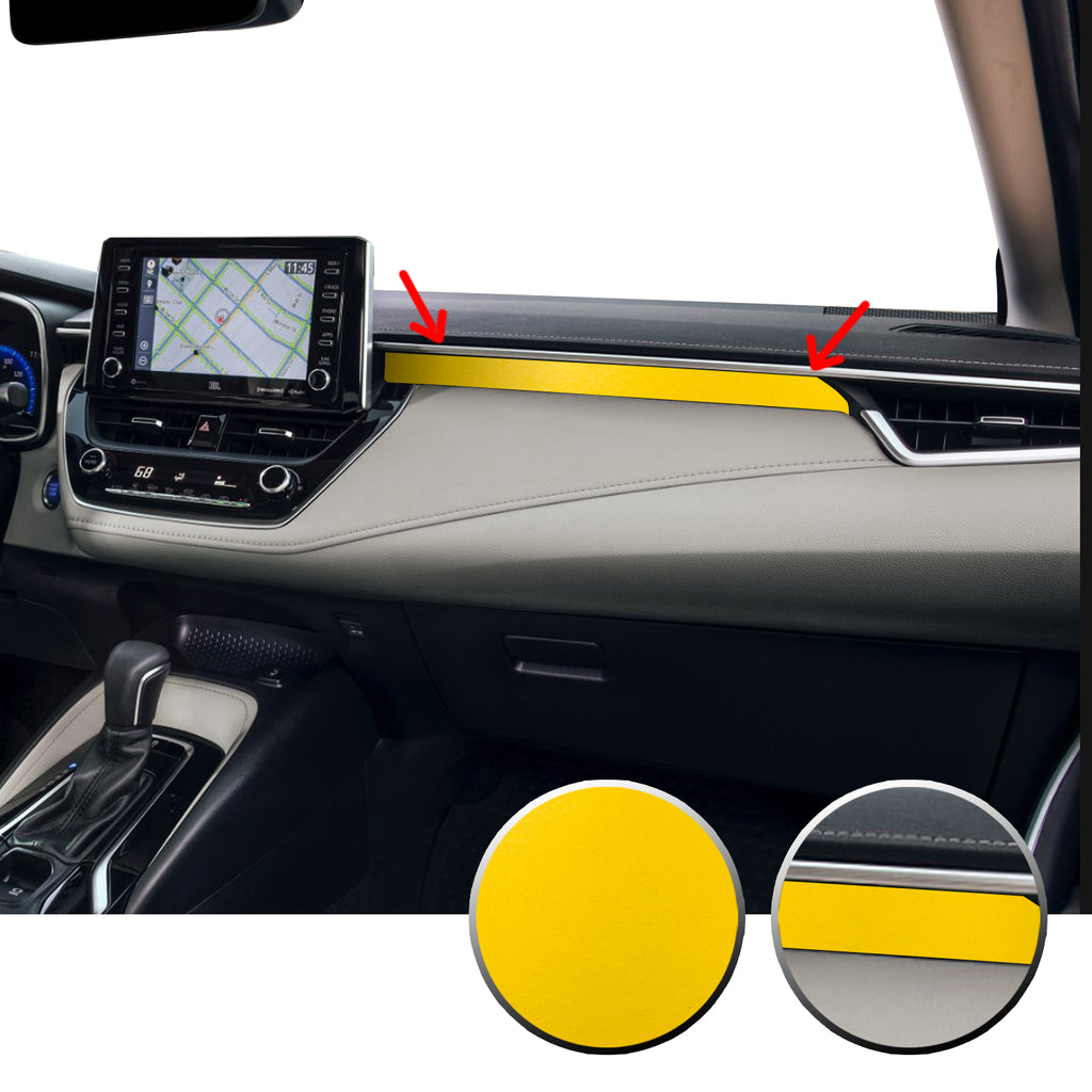 Center Dashboard Accent Vinyl Overlay Trim Precut Compatible with and Fits Corolla Toyota 2020