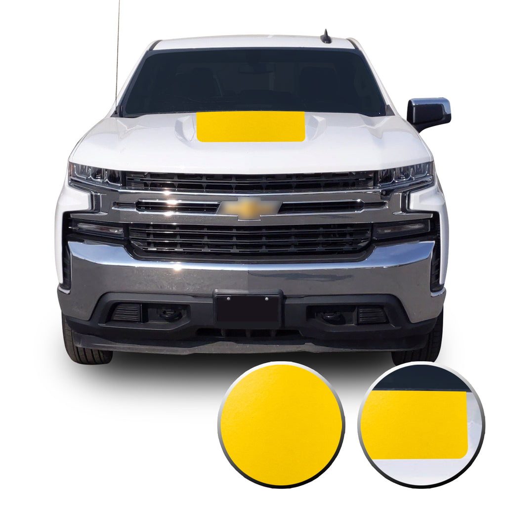 2019-20 Chevy Silverado Z71 TRAIL BOSS Custom MATTE BLACK Hood Decal Graphic