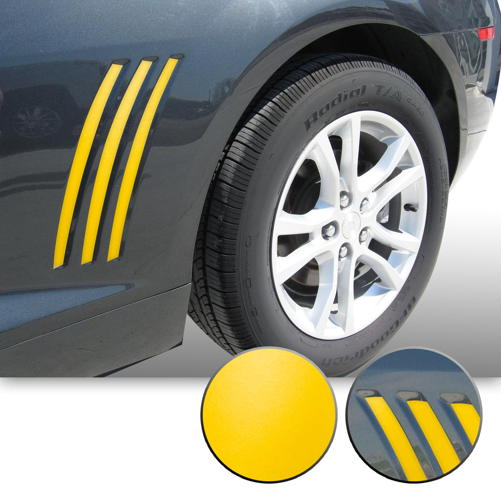 Side Vent Stipe Insert Overlay Vinyl Decal Compatible with and Fits Chevy Camaro 2010-2015