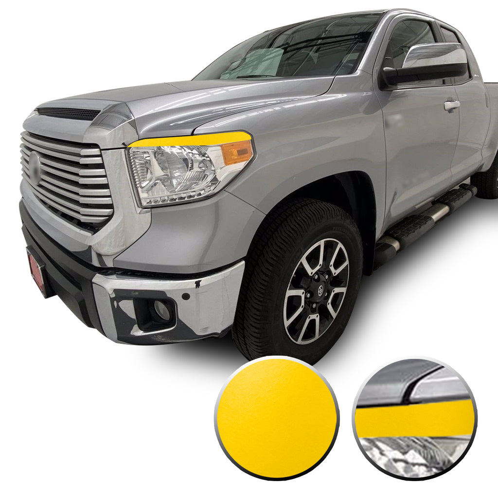 Headlight Eyelid Eyebrow Graphic Vinyl Decal Compatible with Toyota Tundra 2014-2017