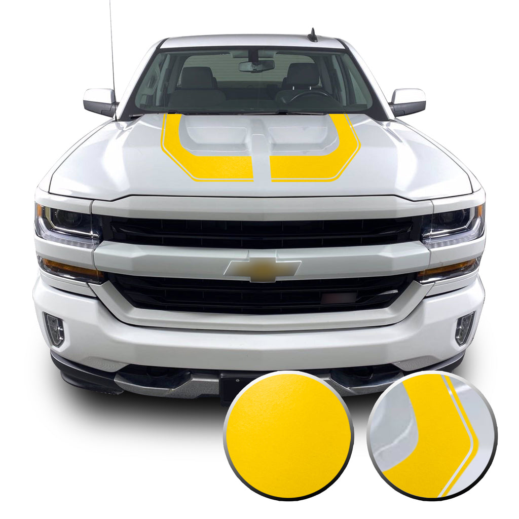 Rally Edition Style Hood Decal for 2016-2018 Z71 Chevrolet Silverado 1500
