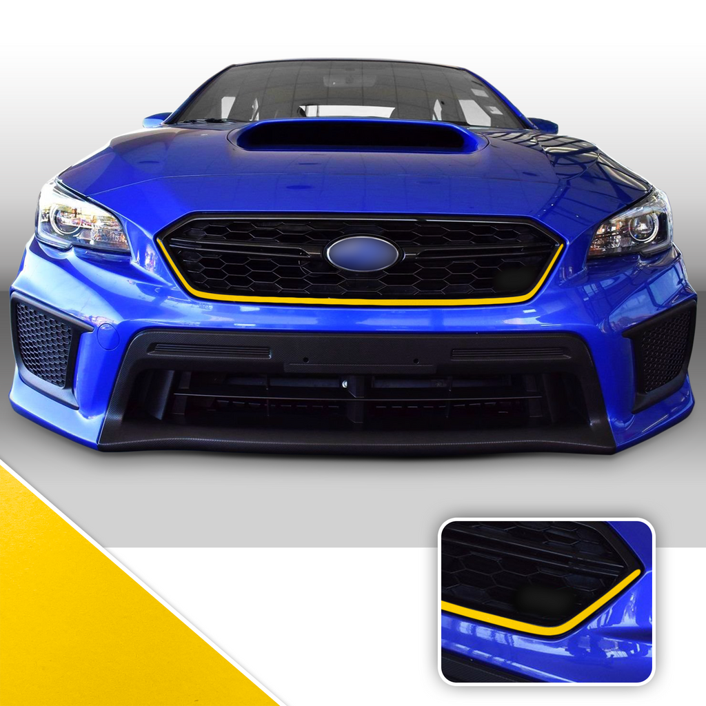 Front Grille Pinstripe Vinyl Decal Overlay Wrap Trim Compatible with and Fits WRX STi 2018-2020