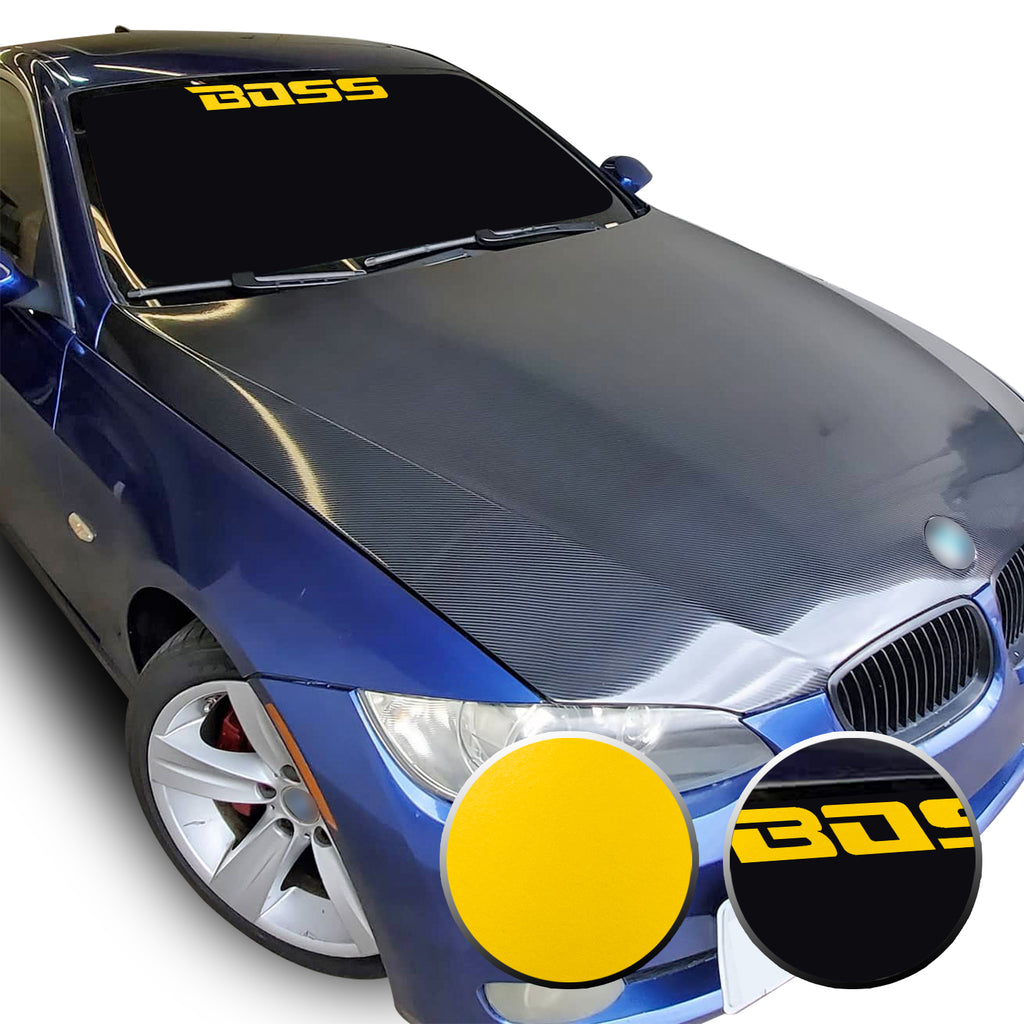 23" x 2.3" Boss Racing Performance Windshield Universal Overlay Pre Cut Graphic Vinyl Decal