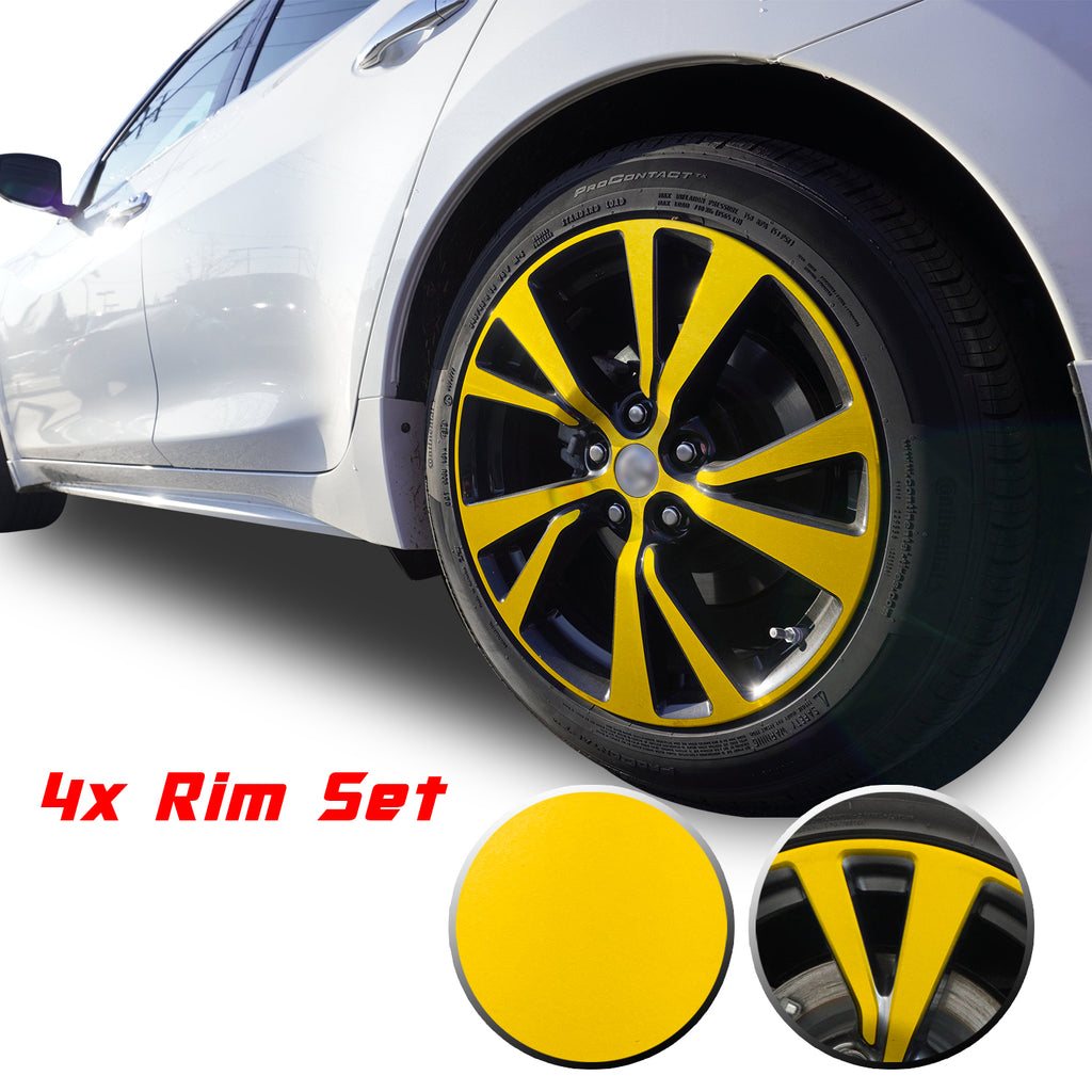 18" Wheel Rim Chrome Delete Vinyl Wrap Overlay Kit Compatible with and Fits Maxima 2016 - 2020